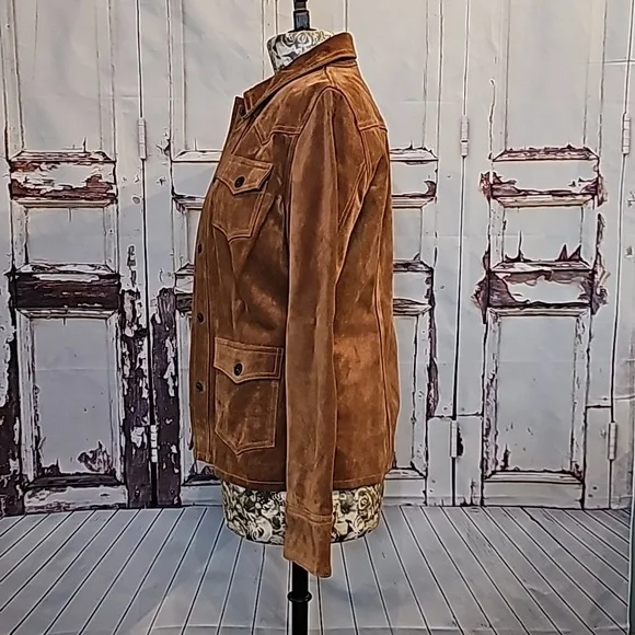 GAP Suede Leather Rancher Jacket - Picture 4 of 8